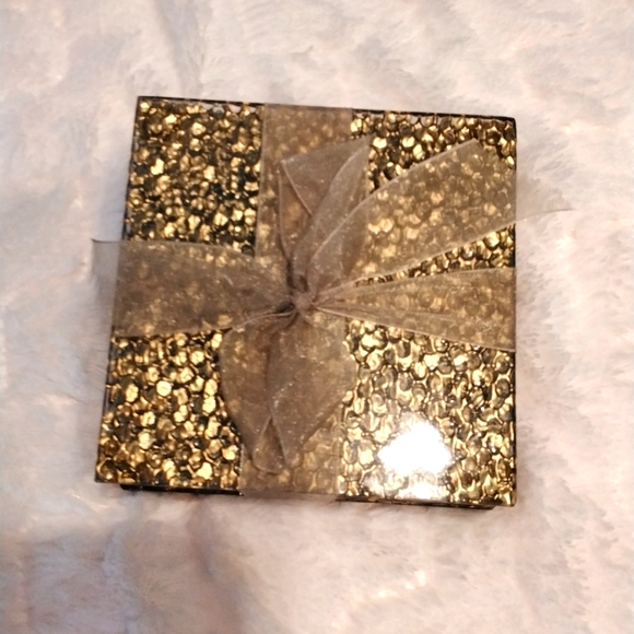 NWOT Goldtone coasters - Picture 2 of 6